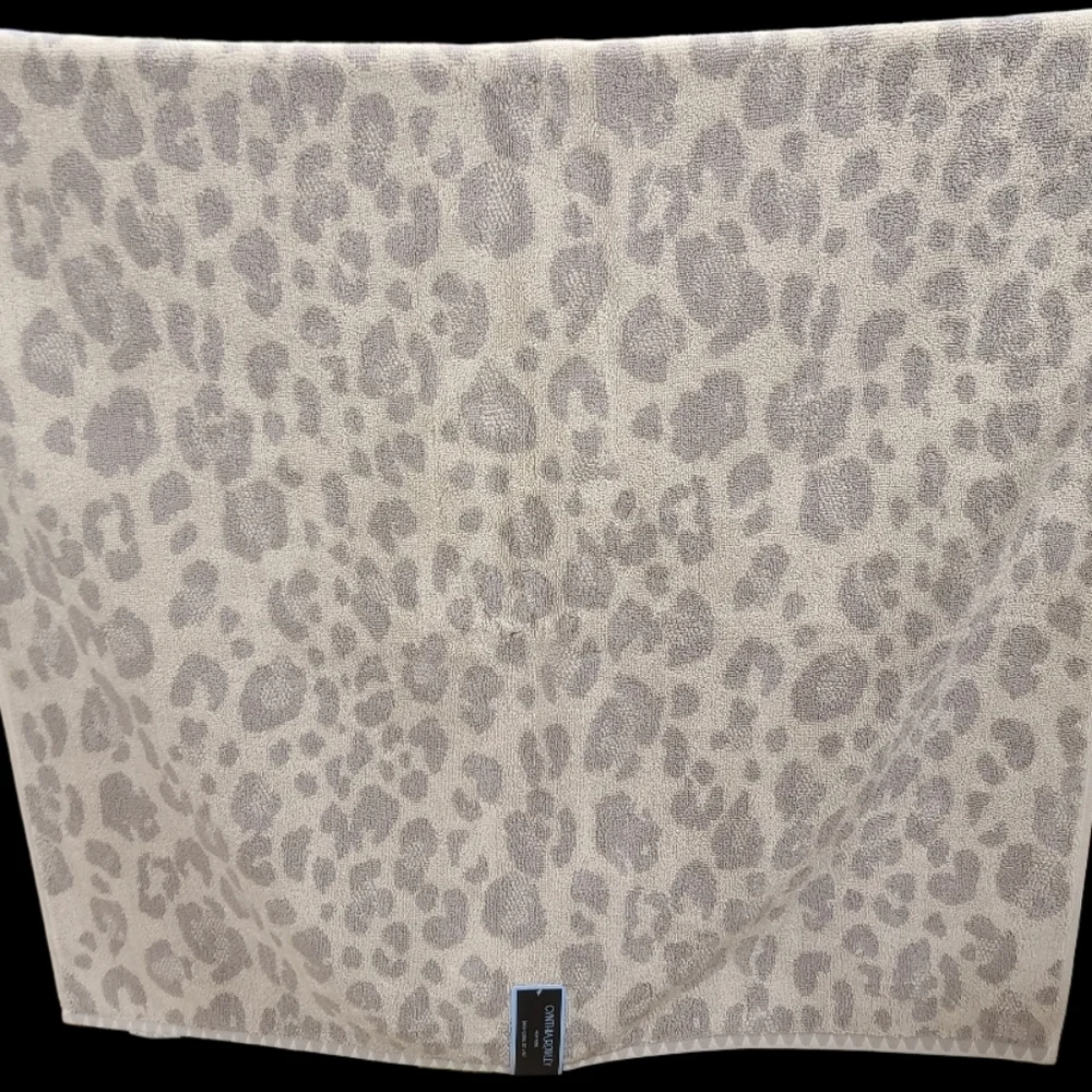 8pc Cynthia Rowley Leopard Cheetah Animal Print Bath Hand Washcloth Towel Set
